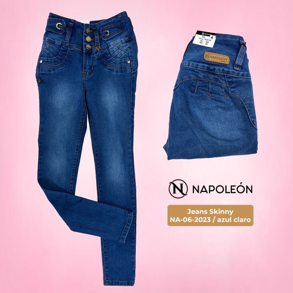 Pantalon colombiano Napoleon Azul claro
