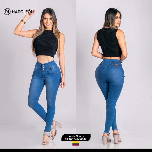 Pantalon Colombiano Napoleon / 02-2024  AZUL CLARO