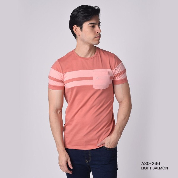 PLAYERA NA-A30-266 LIGHT SALMON