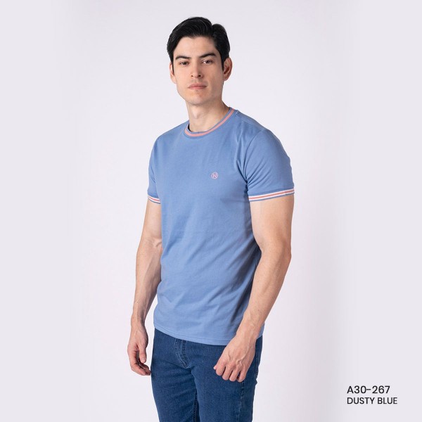 PLAYERA NA-A30-267 DUSTY BLUE