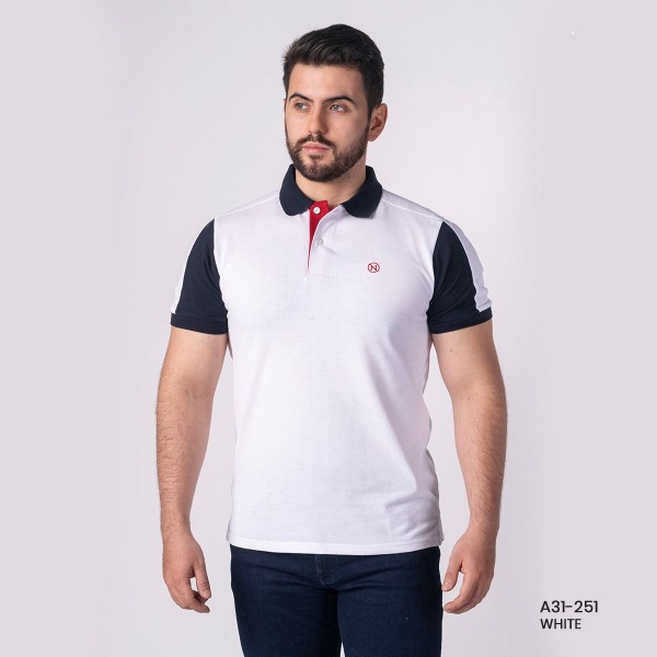 PLAYERA POLO PREMIUM NA-A31-251 WHITE