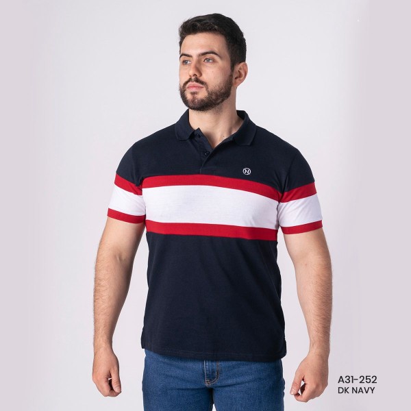 PLAYERA POLO PREMIUM NA-A31-252 DK NAVY