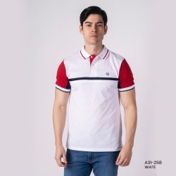 PLAYERA POLO PREMIUM NA-A31-258 WHITE