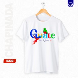 PLAYERA CHAPINADA PC E232 GUATE MI TIERRA