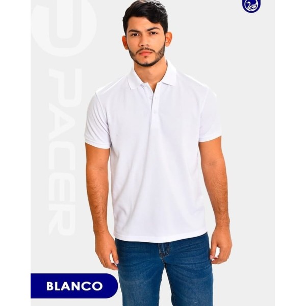 PLAYERA POLO PIQUE PC / BLANCO