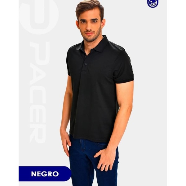 PLAYERA POLO PIQUE PC / NEGRO