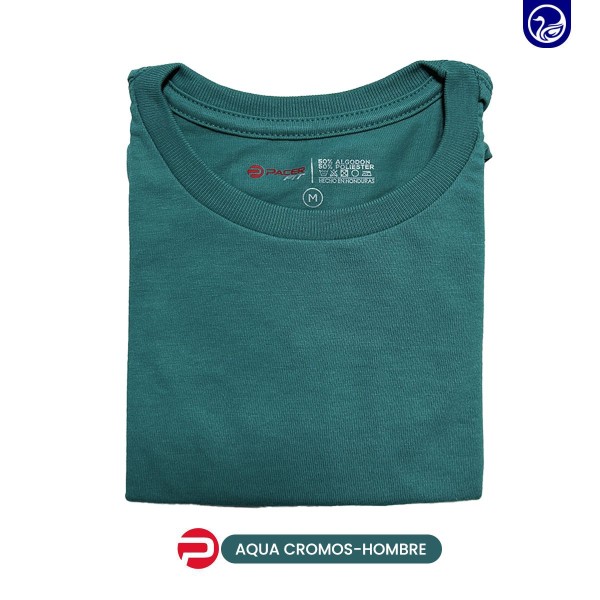PLAYERA CUELLO REDONDO PC AQUA CROMOS