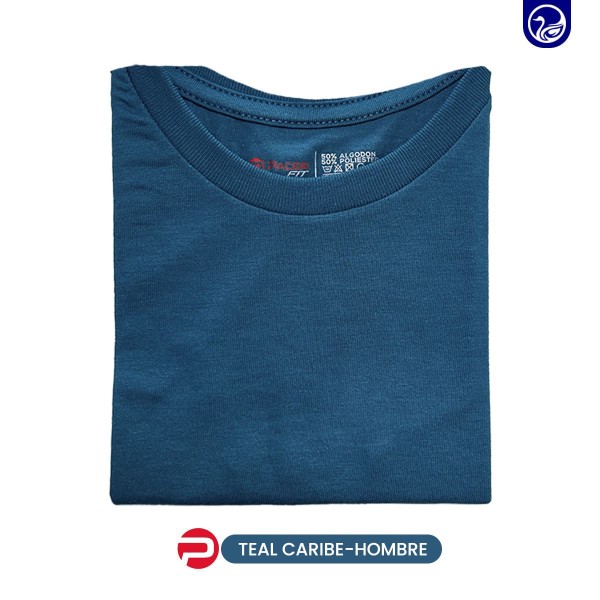 PLAYERA CUELLO REDONDO PC  TEAL CARIBE