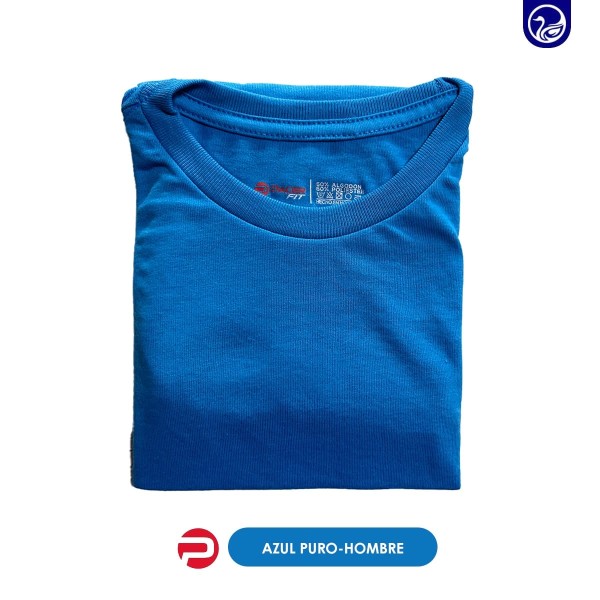 PLAYERA CUELLO REDONDO PC / AZUL PURO