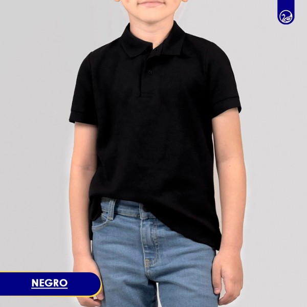 Polo Básica Pepe Niño Negro