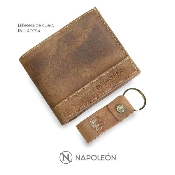 BILLETERA HOMBRE NA 2-CUERPOS / CAFE