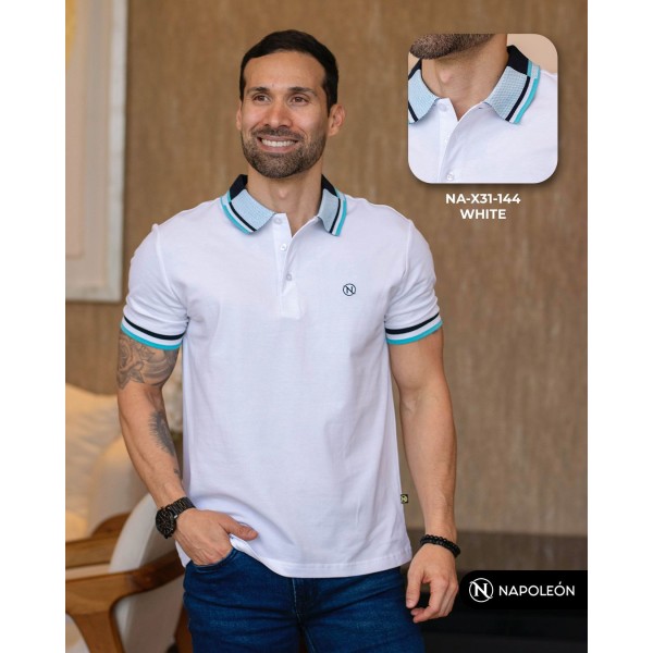 PLAYERA POLO PREMIUM NA-X31-144-WH XL WHITE